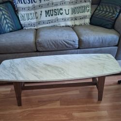 Handsome Marble Look Coffee Table