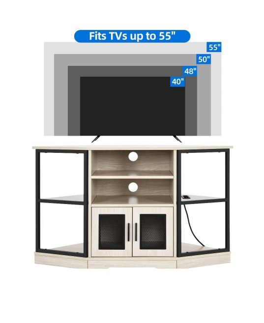 Yitahome TV  Stand  Up To 55" With Power  Outlet