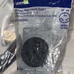 30 Amp Flush Mount Outlet 
