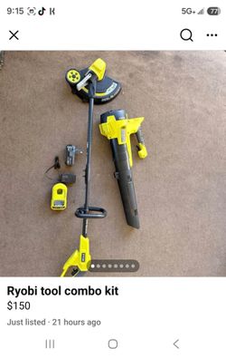 Ryobi weed whacker & blower combo