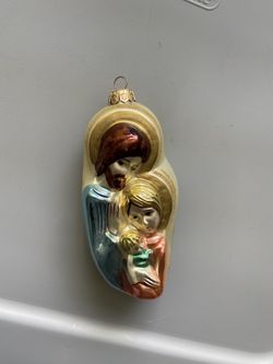 Vintage  Glass Xmas Ornament 
