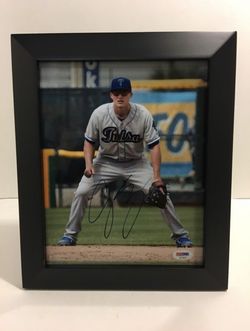 Dodgers World Series MVP Corey Seager signed photo ~PSADNA