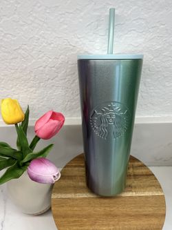 Starbucks Blue/Green Ombré Stainless Steel Tumbler