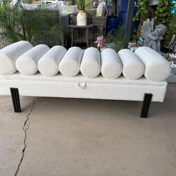New in Box Ottoman Storage Grey Color Available 