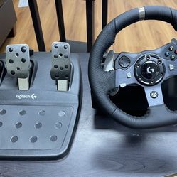 Logitech Driving Force G920 Steering Wheel, Pedals, Shifter