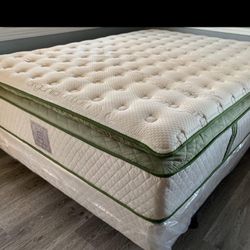 E.king Size Organic Elite Suprerior Hybrid Gel Memory Foam Pillow Top Mattress 