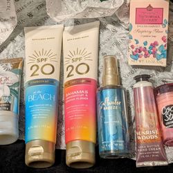 New And Used VS, Pink And Bath And Body Works Lotions,Sprays,Soaps And Balms 