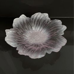 Glass Flower Bowl 12” diameter