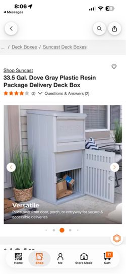 Suncast package Delivery  box with lock