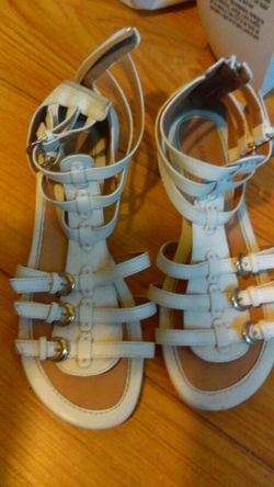 White Greek sandal women