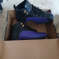 Jordan 12 Purple Black 