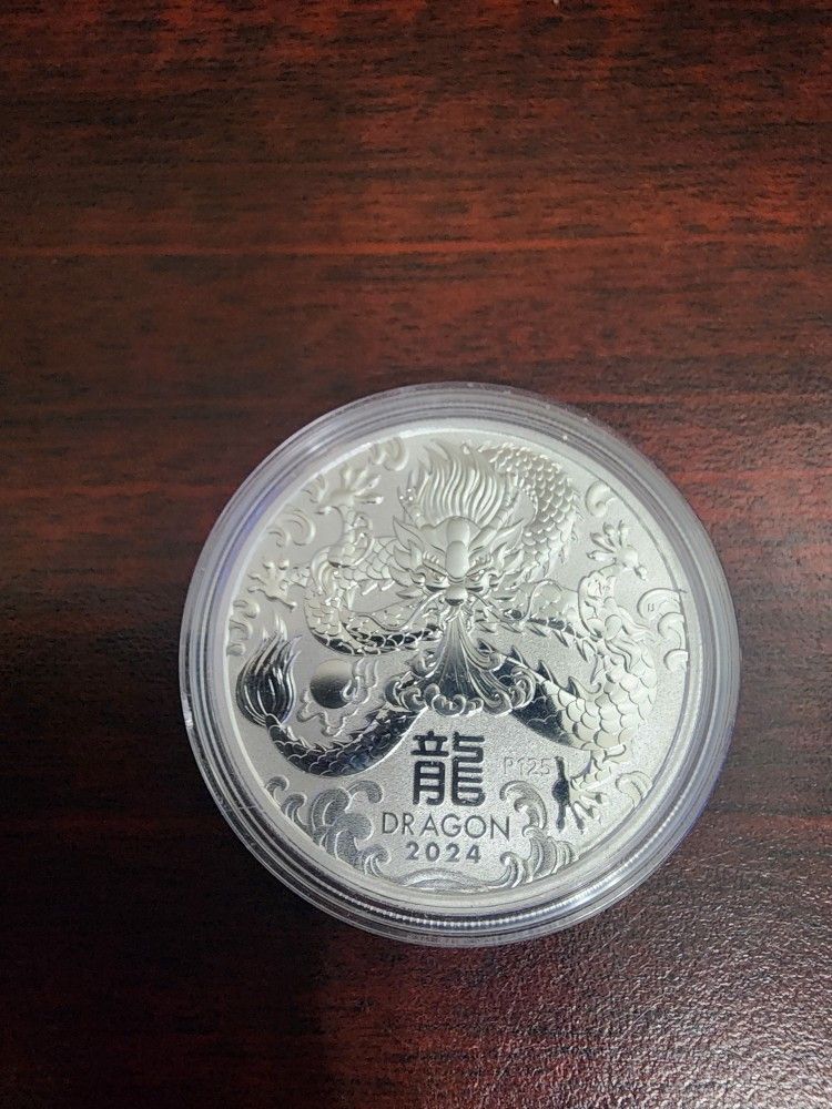 2024 Australia Year Of The Dragon 1oz Silver