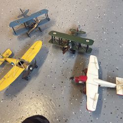 Vintage Metal Airplanes.