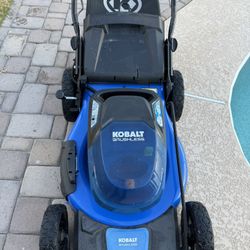 Kobalt 20 in. 40V Battery Brushless Lawn Mower Great Condition 