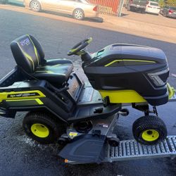 Ryobi Riding  Lawn Mower  45 inch blade costumer return to Home Depot as is. Like new $2200