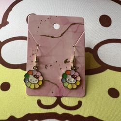 Retro Hello Kitty Flower earrings