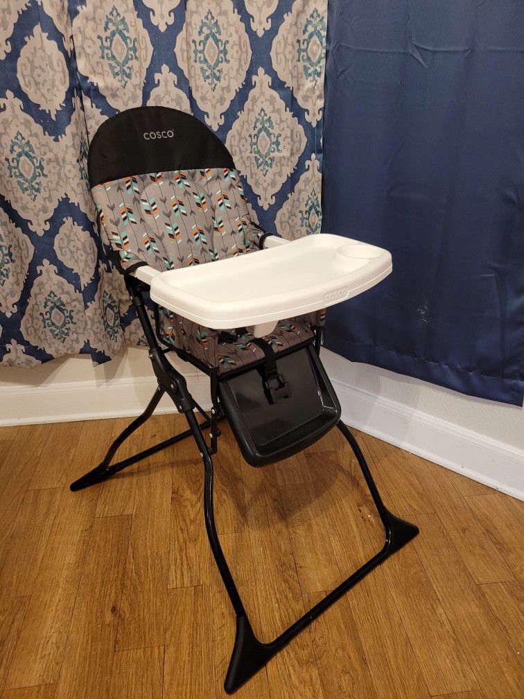 Cosco Kids Simple Fold Full Size High Chair with Adjustable Tray