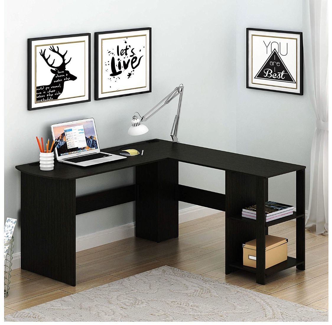 L shaped desk