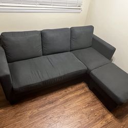 Dark Grey Compact Couch