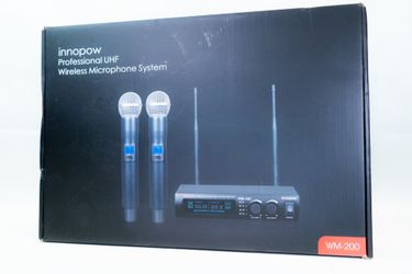 innopow Metal Dual UHF Wireless Microphone System (WM200)