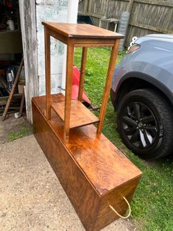 storage chest and table