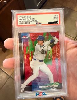 Shohei Ohtani /5 PSA 9, POP 1 Red Mini Diamond