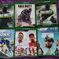 Xbox One Games, $10 Each , $20 For Sonic