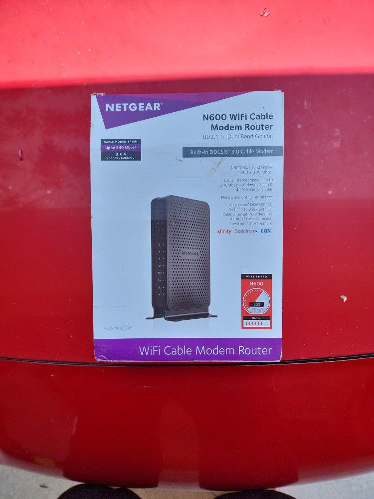 Netgear N600 WIfi Cable MODEM ROUTER XFINITY COX SPECTRUM