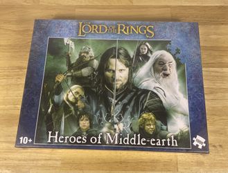 Lord of the Rings Heroes of Middle Earth 1000 Piece Jigsaw Puzzle 2021 SEALED!