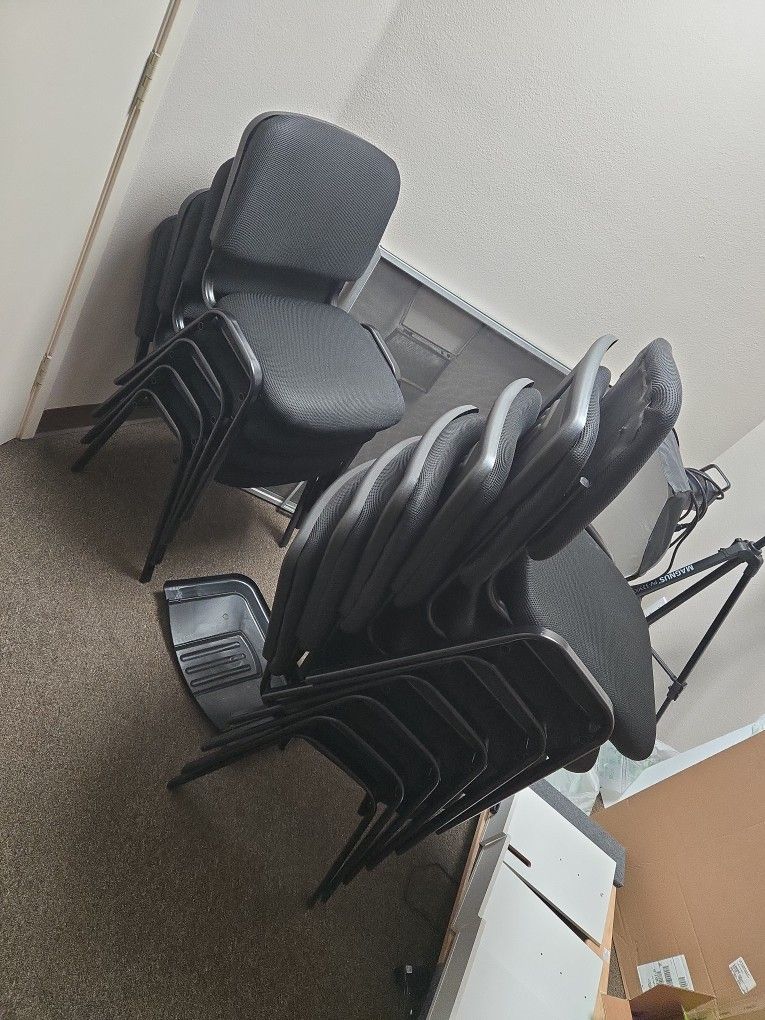 10 Chairs Normal Used With Portable Arms