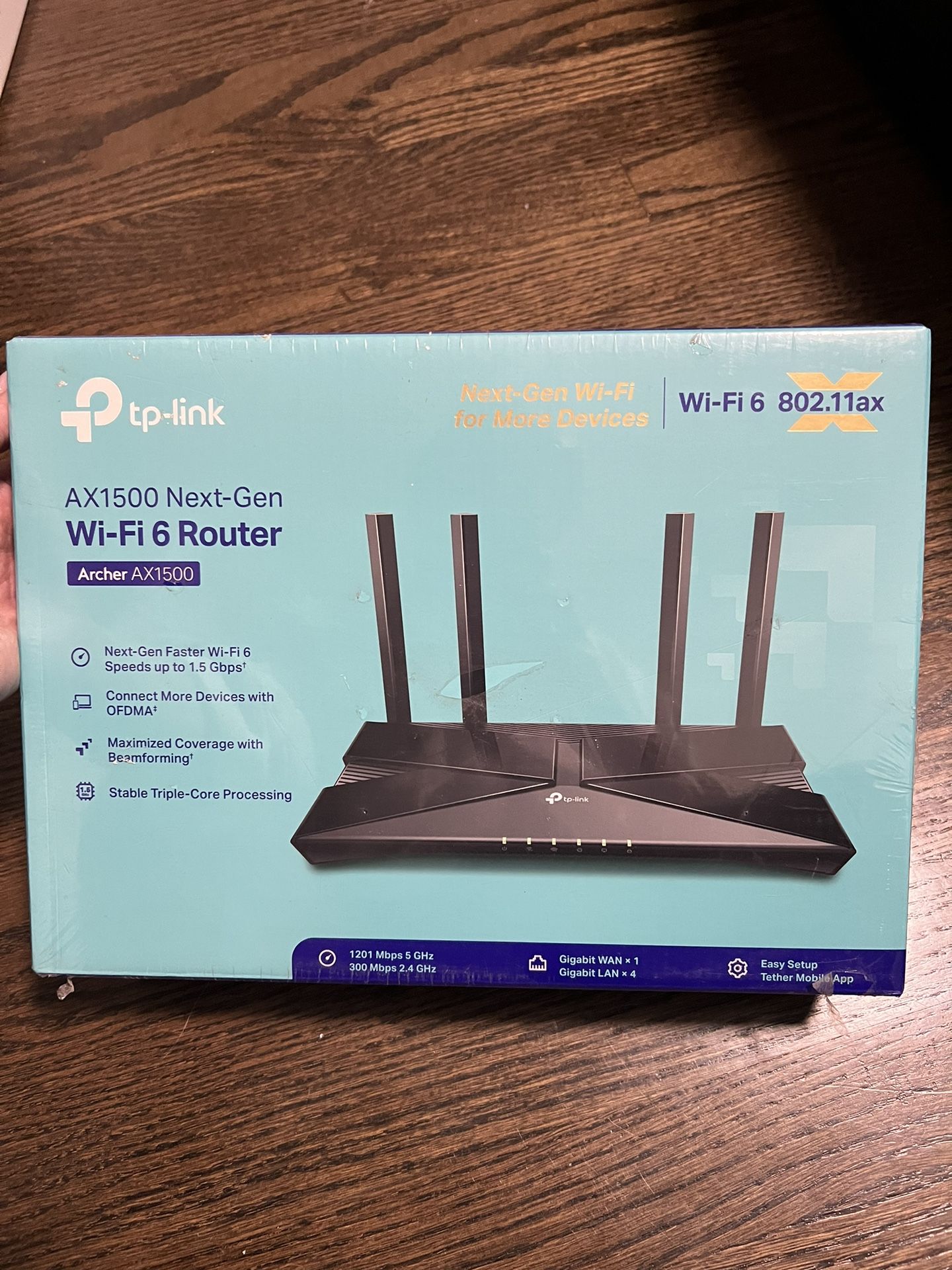 TP-LINK Archer AX1500 1.5 Gbps Wi-Fi 6 Dual-Band Wireless Router