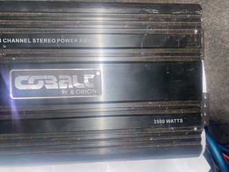 Orion Cobalt 4 Channel Car Amplifier 3500W