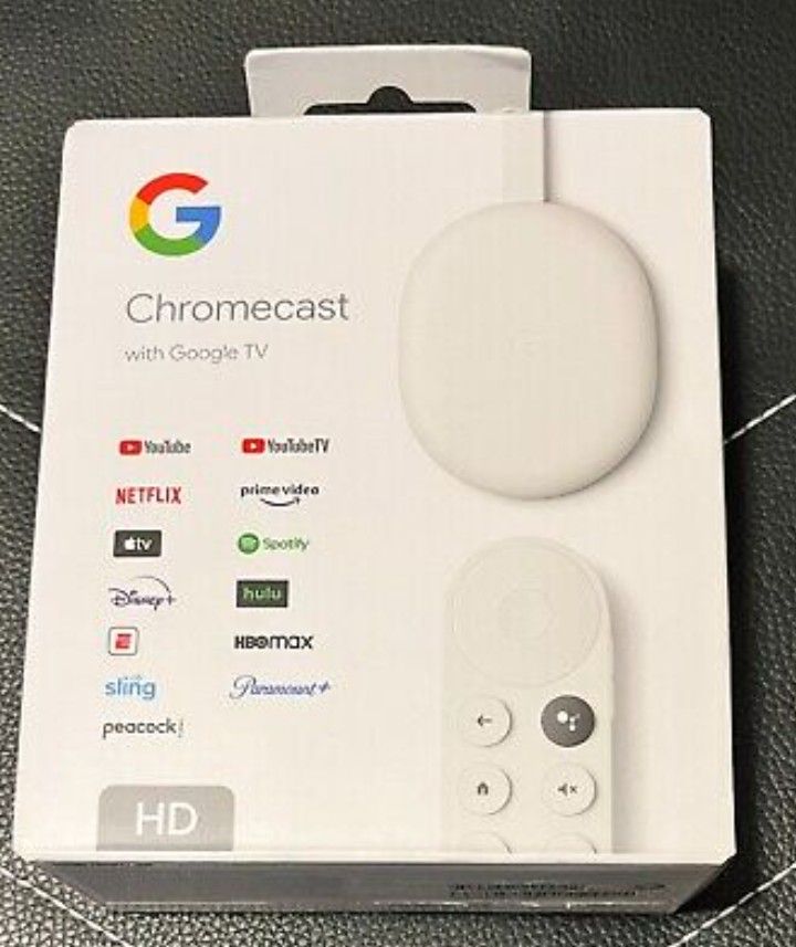 Google Chromecast HD W/ Google TV. *new