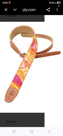 Levy's Artist Series Velvet Guitar Strap, Psychadelic