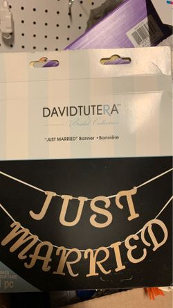 Just Married sign