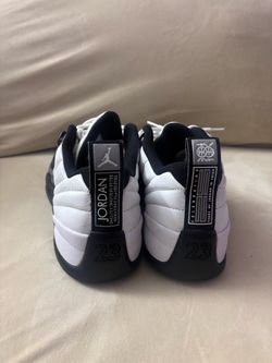 Air Jordan 12 Low White Black Sneakers size 12