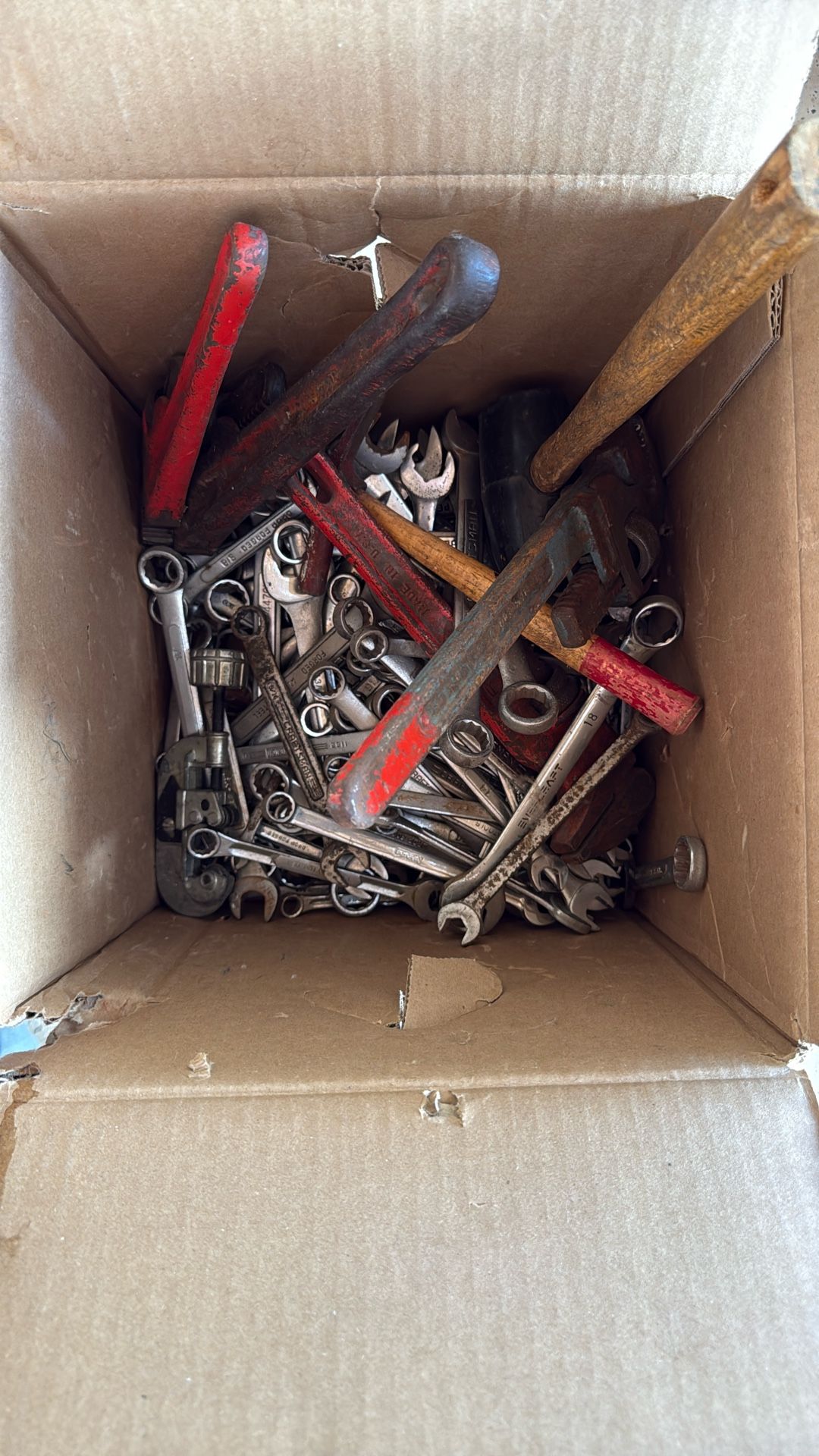 Box Full Of Wrenchs