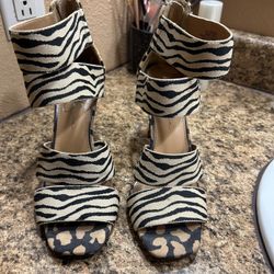 Jessica Simpson Animal Print Heels Size 8