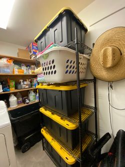 Adjustable 5 tier utility shelf