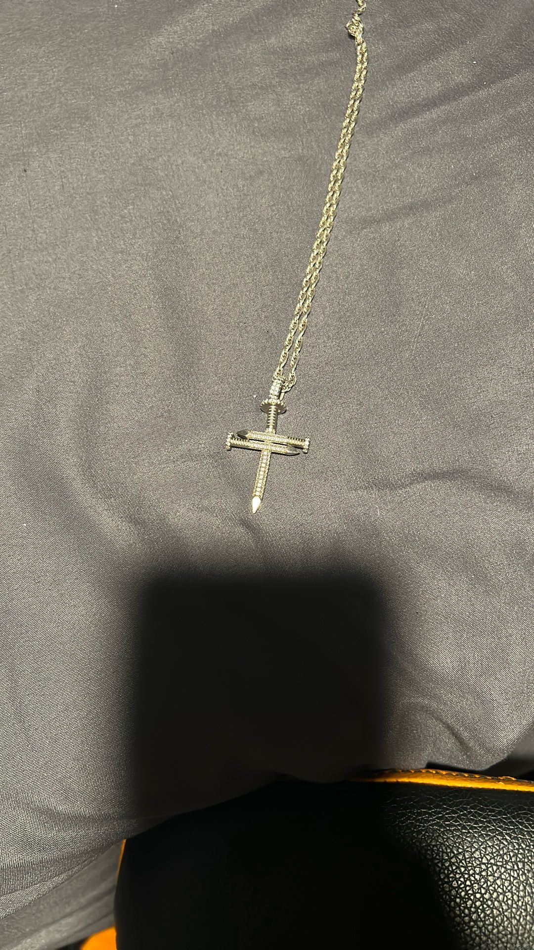 silver cross necklace