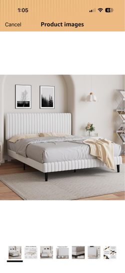 Bed frame and mattress, 2 chairs, dining table, 2 nightstand
