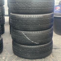 SET OF TIRE 255 55 20 CONTINENTAL 85% LIFE