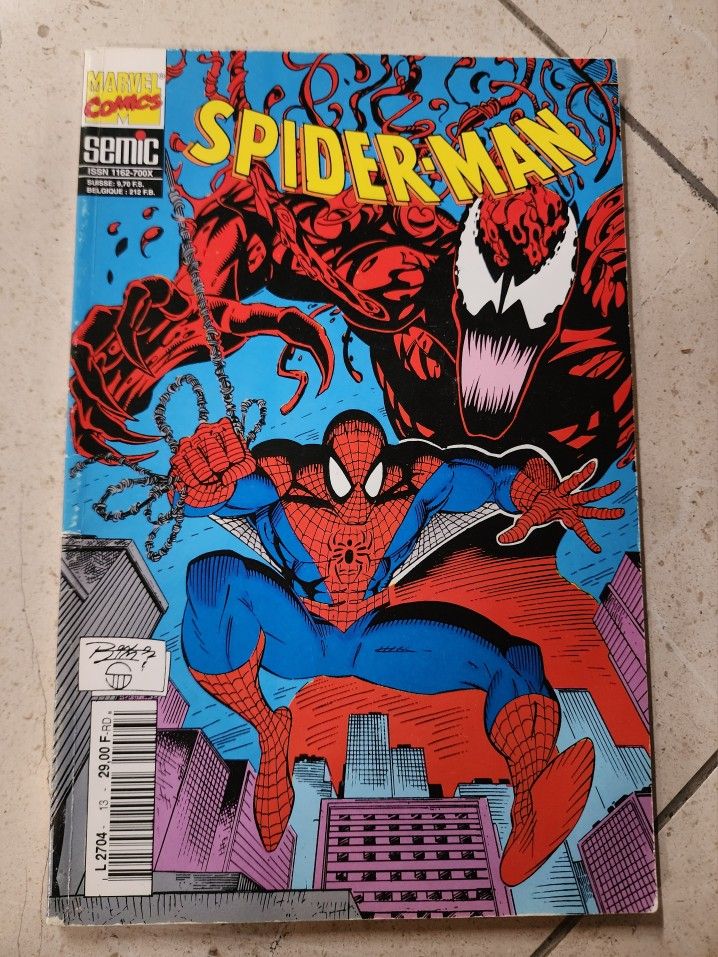 Marvel Spider-Man Venom Maximum Carnage Part 7-8-9-10 France Variant 1994 FN
