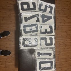 Large Athletic Jersey Numbers Set