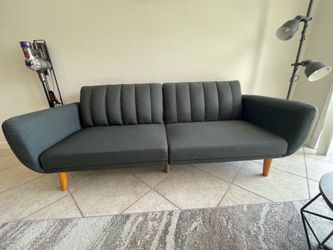 Dark Gray Futon 82 Inch
