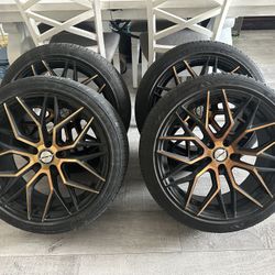 18’ Shift Black & Bronze Rims