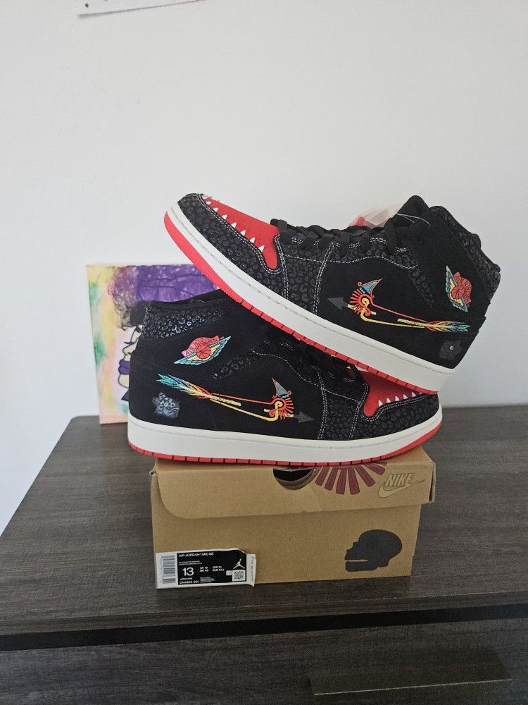 Size 13 - Siempre Familia Jordan 1's - $200