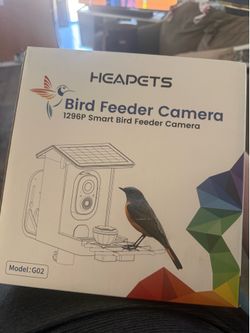 Smart Bird Feeder w/ Solar Powered camera 2K, Al Identification, Instant Arrival alerts