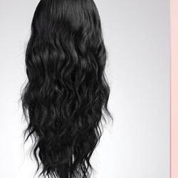 lace front black wig