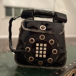 70s Telephone Purse Patent Leather 